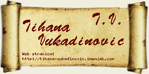 Tihana Vukadinović vizit kartica